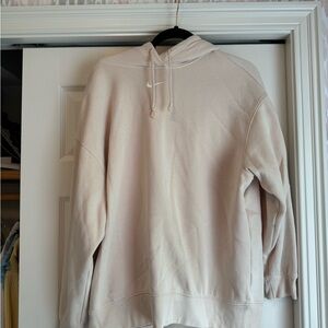Nike Womens Cream Hoodie Sweater